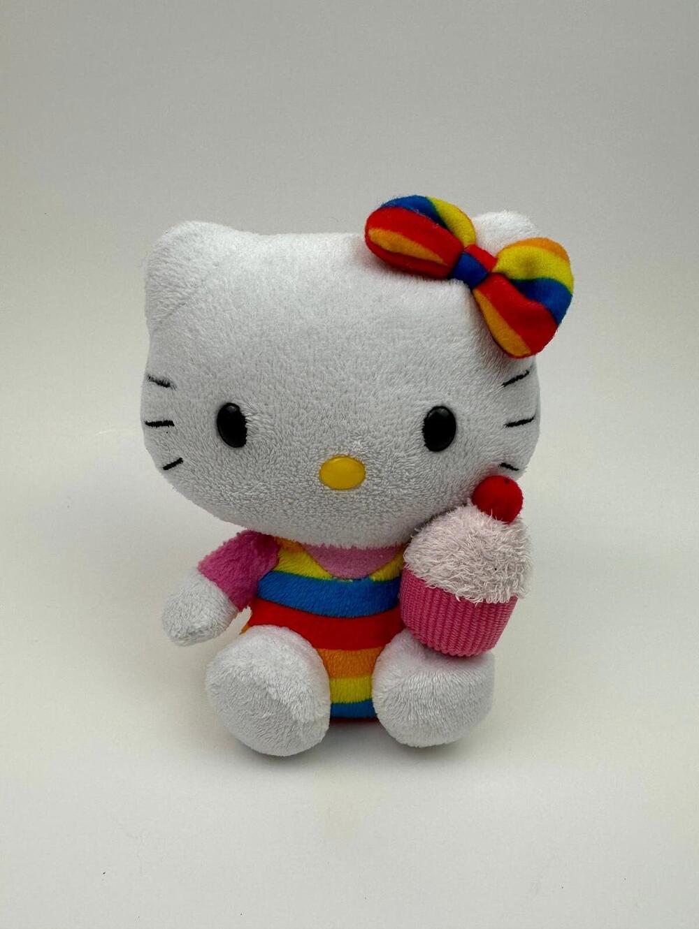 Ty Beanie Baby Vintage "Hello Kitty” Ice Cream Sundae Edition NHT(6 inch)